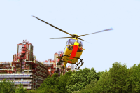 Helikopter am UK Aachen
